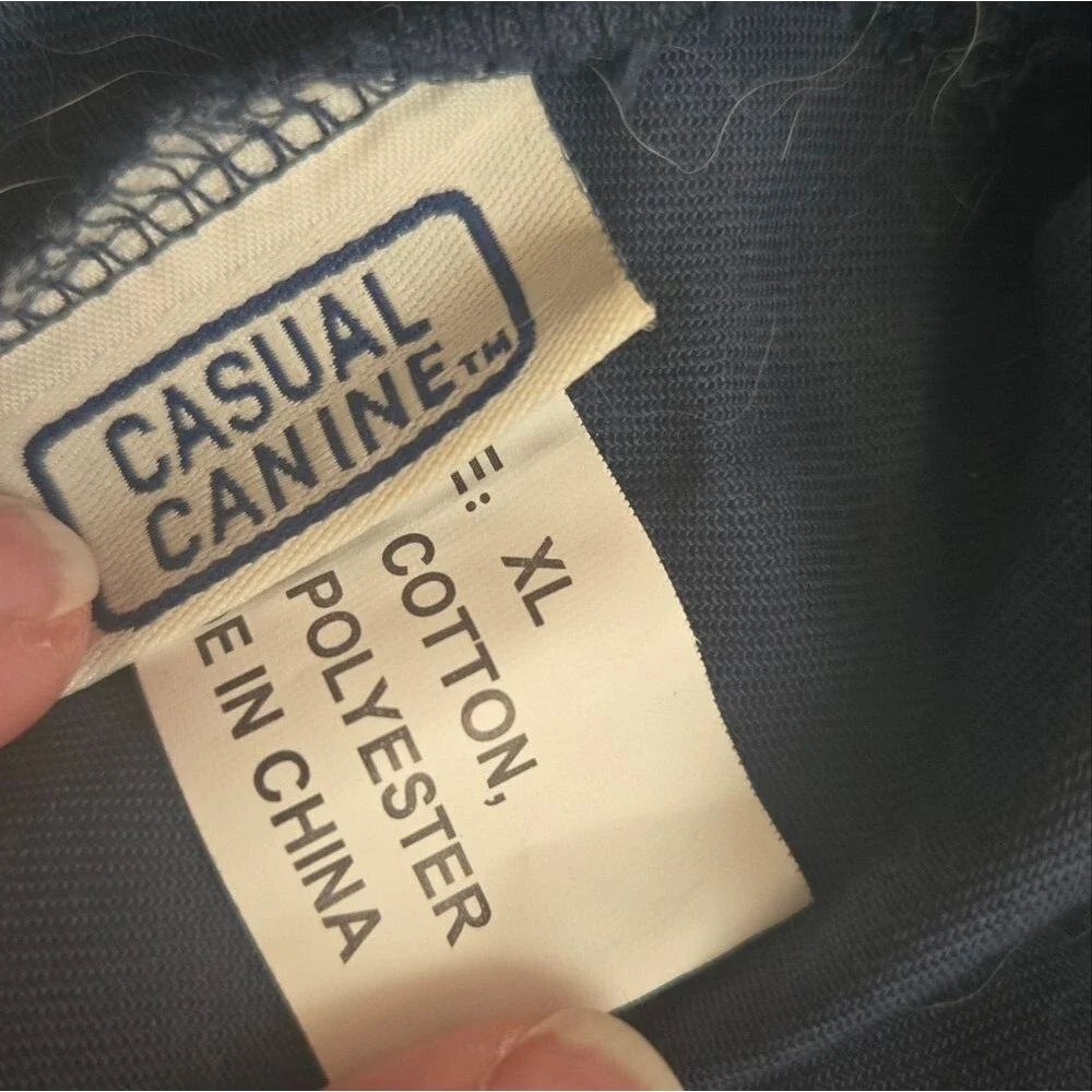Casual Canine Police Officer Costume - Navy and Black Size XL